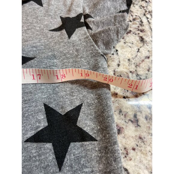 Alternative Eco Womens TShirt Large Star Print Gray Streetwear Grunge - Picture 7 of 8